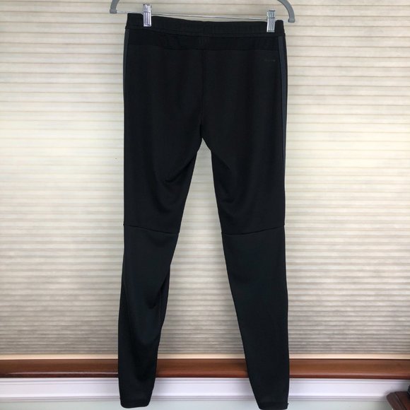 Adidas Three Stripe Black Climacool Track Pants with Side Zips Athleisure Gym - Picture 3 of 17